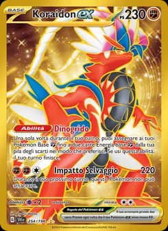 Koraidon-ex card in Italian