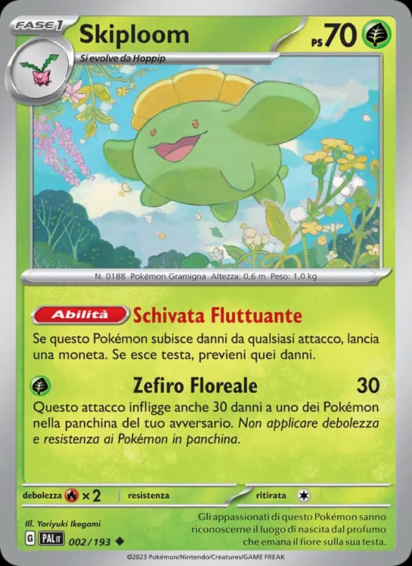 Skiploom card in Italian