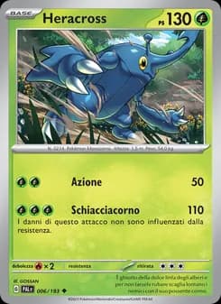 Heracross card in Italian