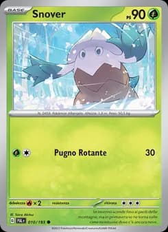 Snover card in Italian