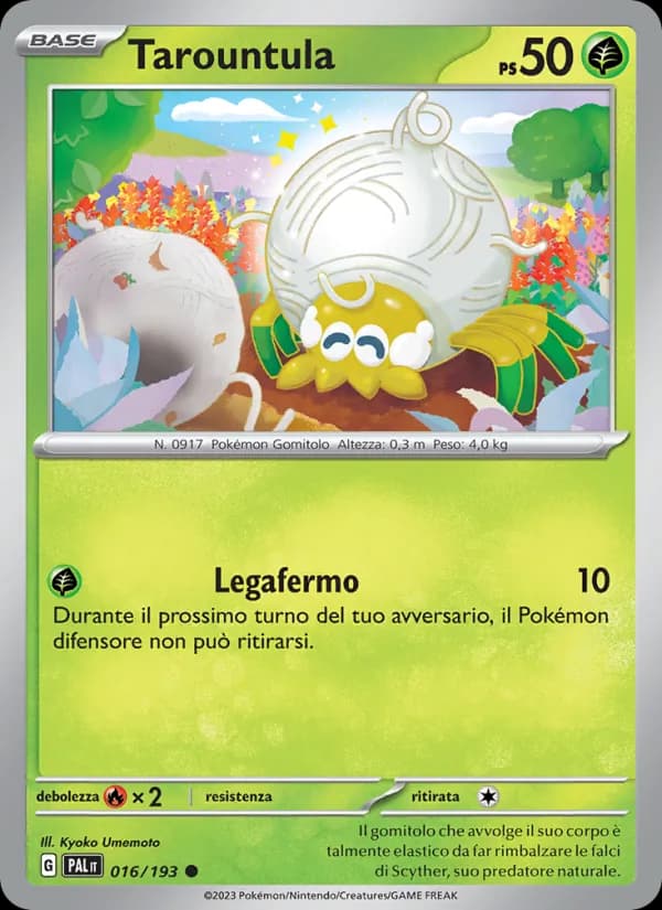 Tarountula card in Italian