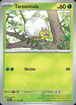 Tarountula card in Italian