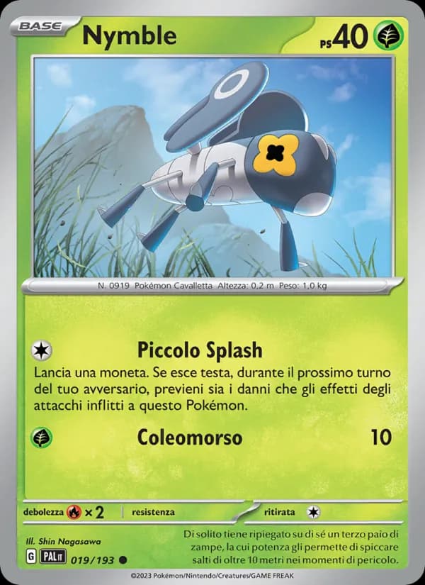 Nymble card in Italian