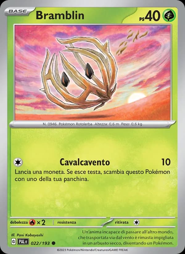 Bramblin card in Italian