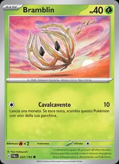 Bramblin card in Italian