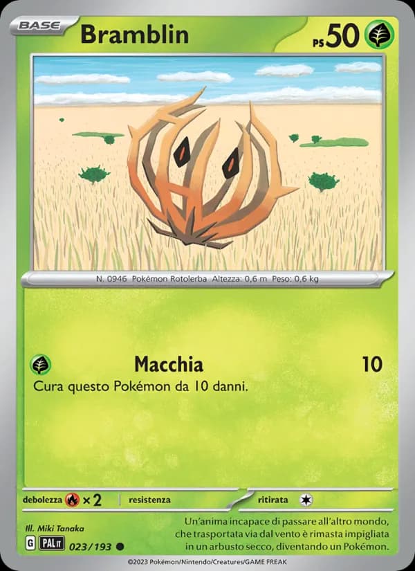 Bramblin card in Italian