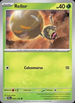 Rellor card in Italian