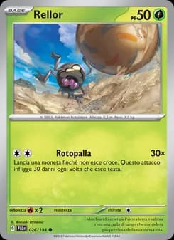 Rellor card in Italian