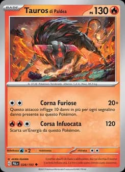 Tauros di Paldea card in Italian