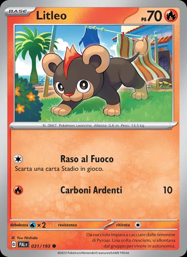 Litleo card in Italian