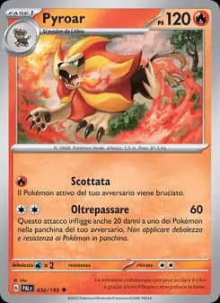 Pyroar card in Italian