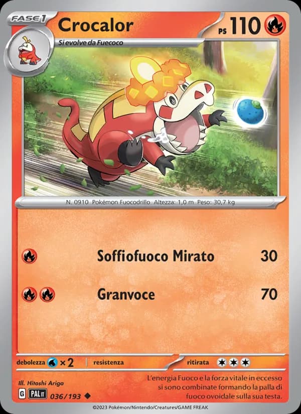 Crocalor card in Italian