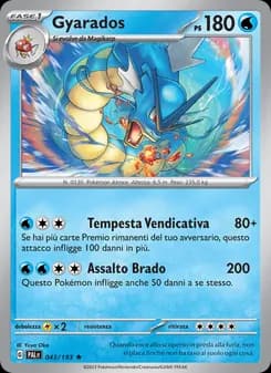 Gyarados card in Italian