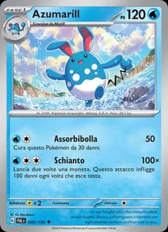 Azumarill card in Italian