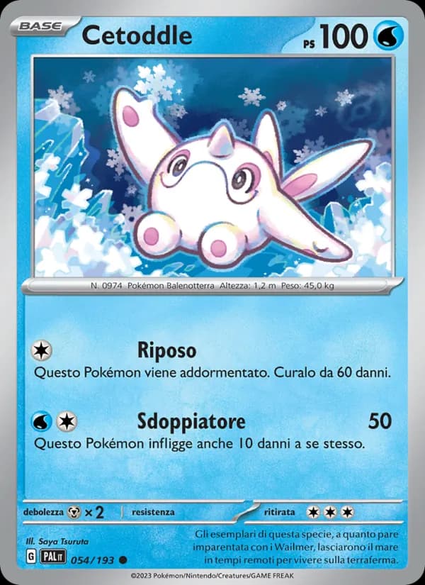 Cetoddle card in Italian