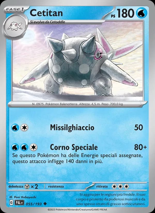 Cetitan card in Italian