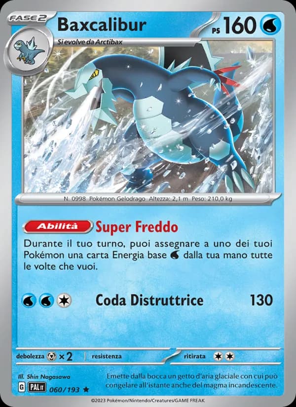 Baxcalibur card in Italian