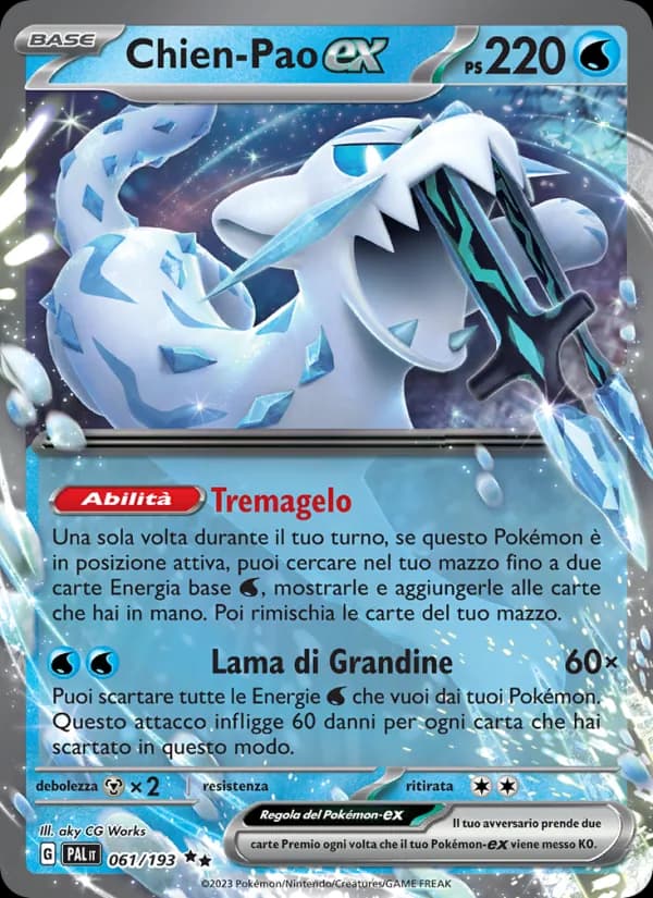 Chien-Pao-ex card in Italian