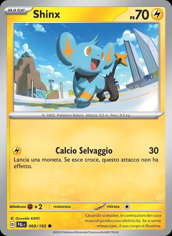 Shinx card in Italian