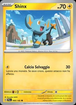 Shinx card in Italian