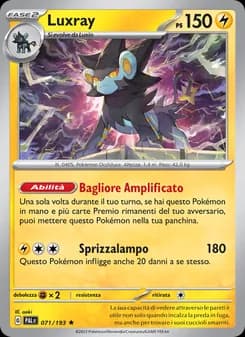 Luxray card in Italian