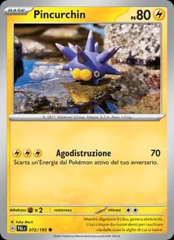 Pincurchin card in Italian