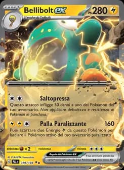 Bellibolt-ex card in Italian