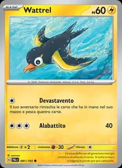 Wattrel card in Italian