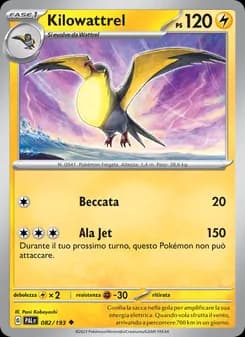 Kilowattrel card in Italian