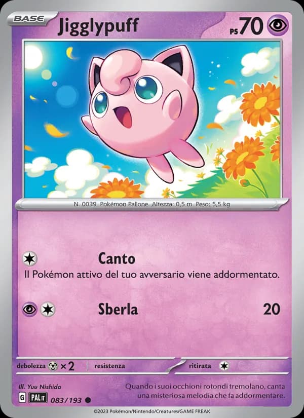Jigglypuff card in Italian