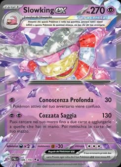 Slowking-ex card in Italian