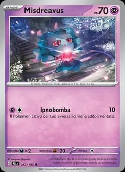 Misdreavus card in Italian