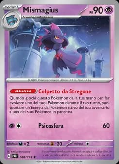 Mismagius card in Italian