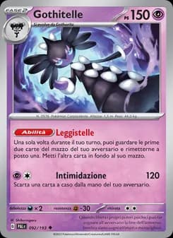 Gothitelle card in Italian