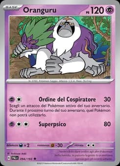 Oranguru card in Italian