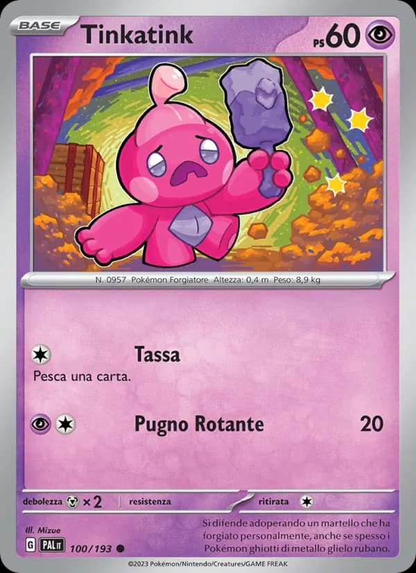 Tinkatink card in Italian