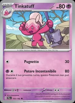 Tinkatuff card in Italian