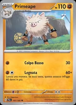Primeape card in Italian