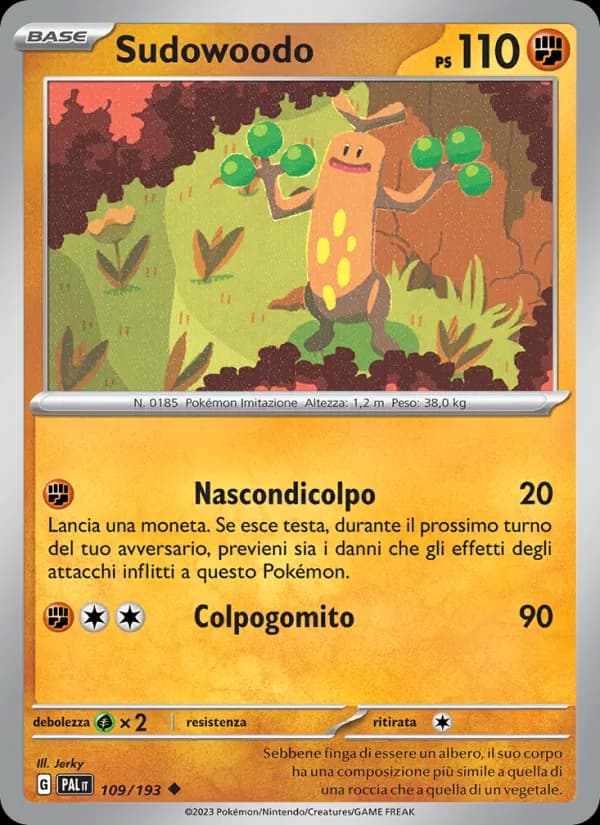 Sudowoodo card in Italian