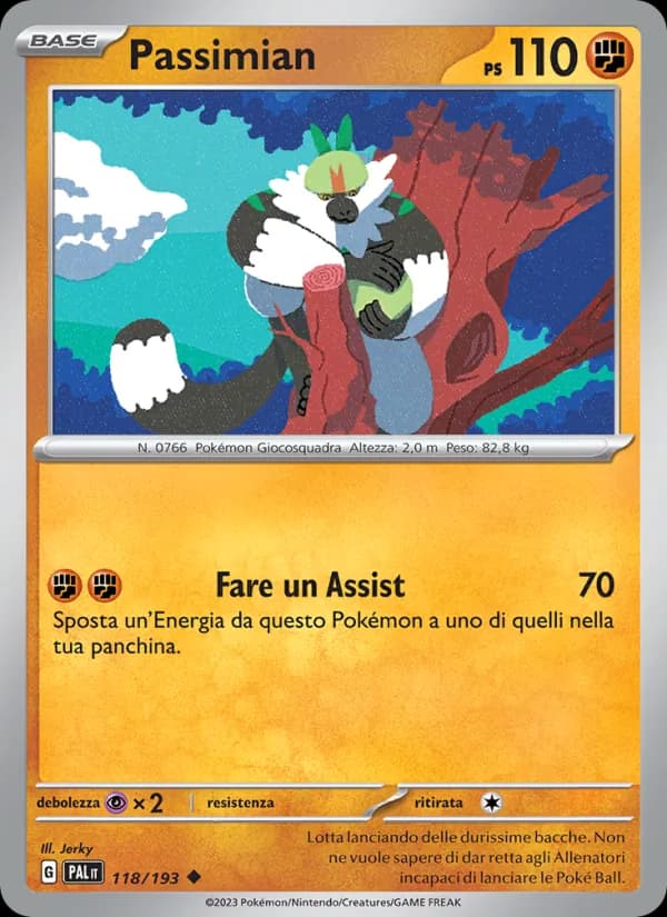 Passimian card in Italian