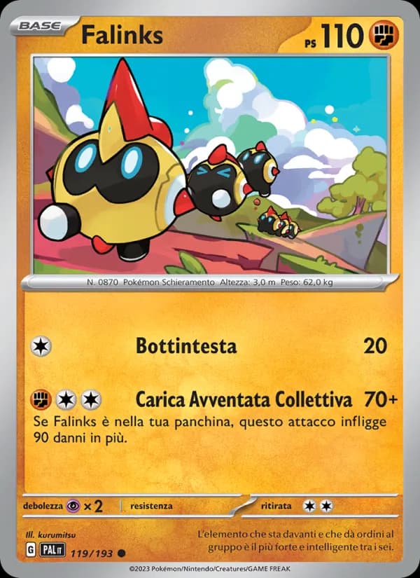Falinks card in Italian