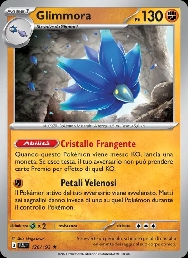 Glimmora card in Italian