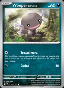 Wooper di Paldea card in Italian