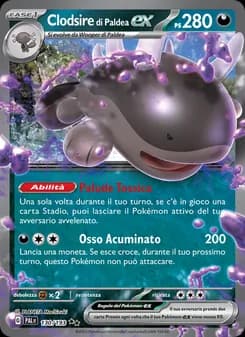 Clodsire di Paldea-ex card in Italian