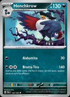 Honchkrow card in Italian