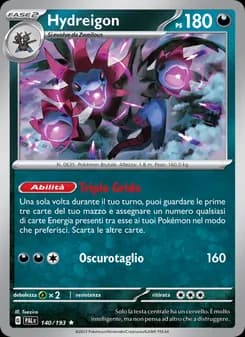 Hydreigon card in Italian
