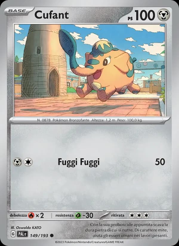 Cufant card in Italian