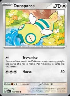 Dunsparce card in Italian