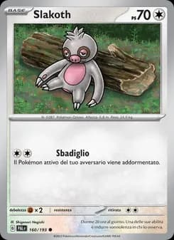Slakoth card in Italian
