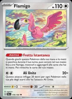 Flamigo card in Italian